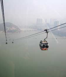 Hängeseilbahn auf Lantau Island