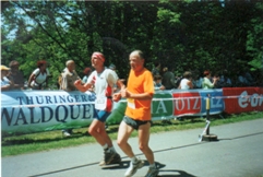 2007 Rennsteiglauf Zieleinlauf mit  Lothar